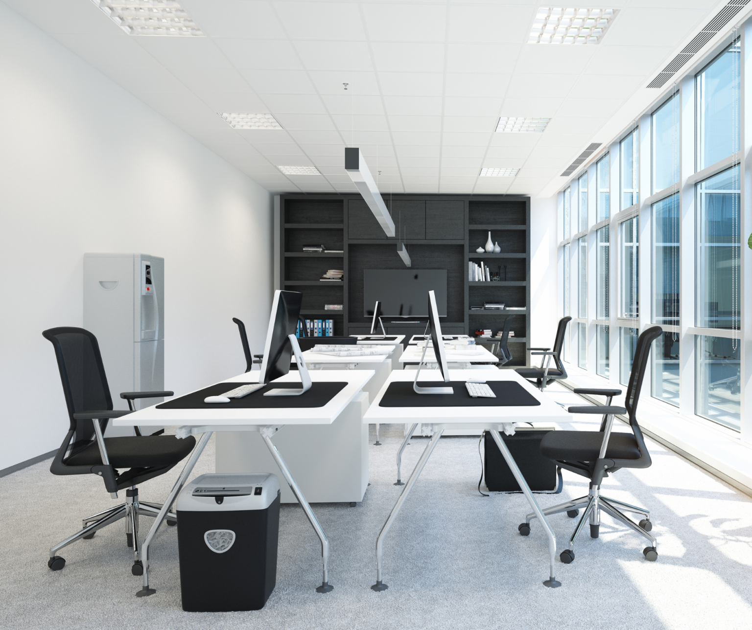 office interior, ready to receive employees and guests