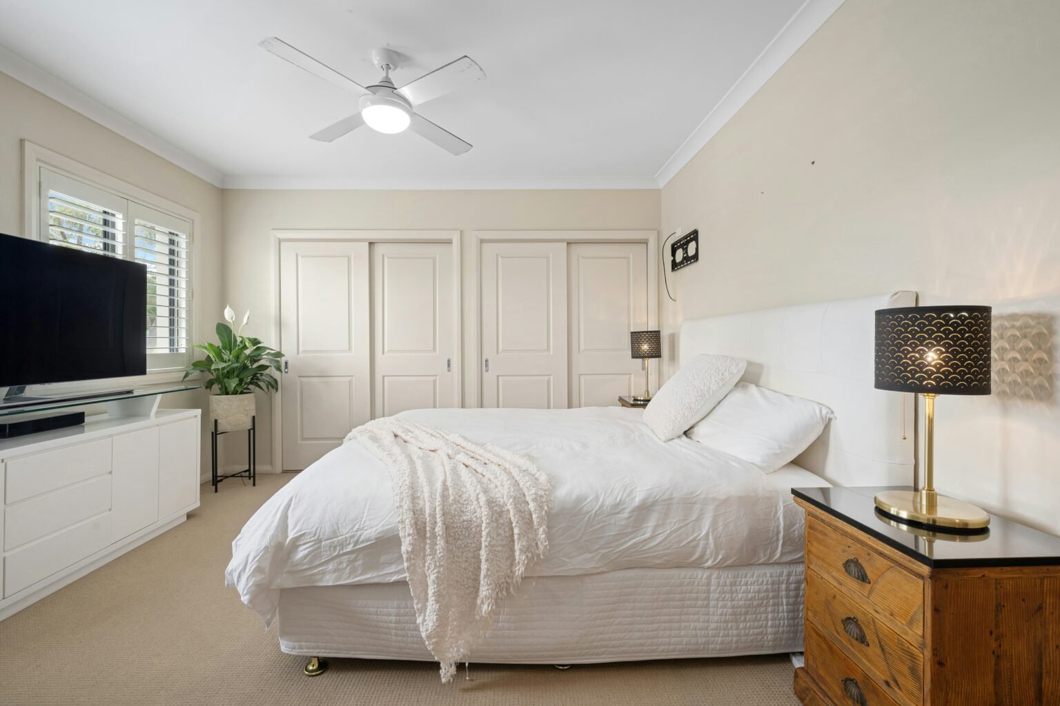 cleaned bedroom by professionals with years of experience