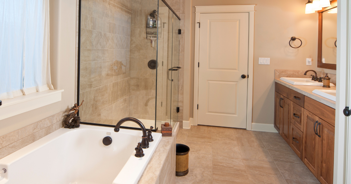 Bathroom after a deep cleaning