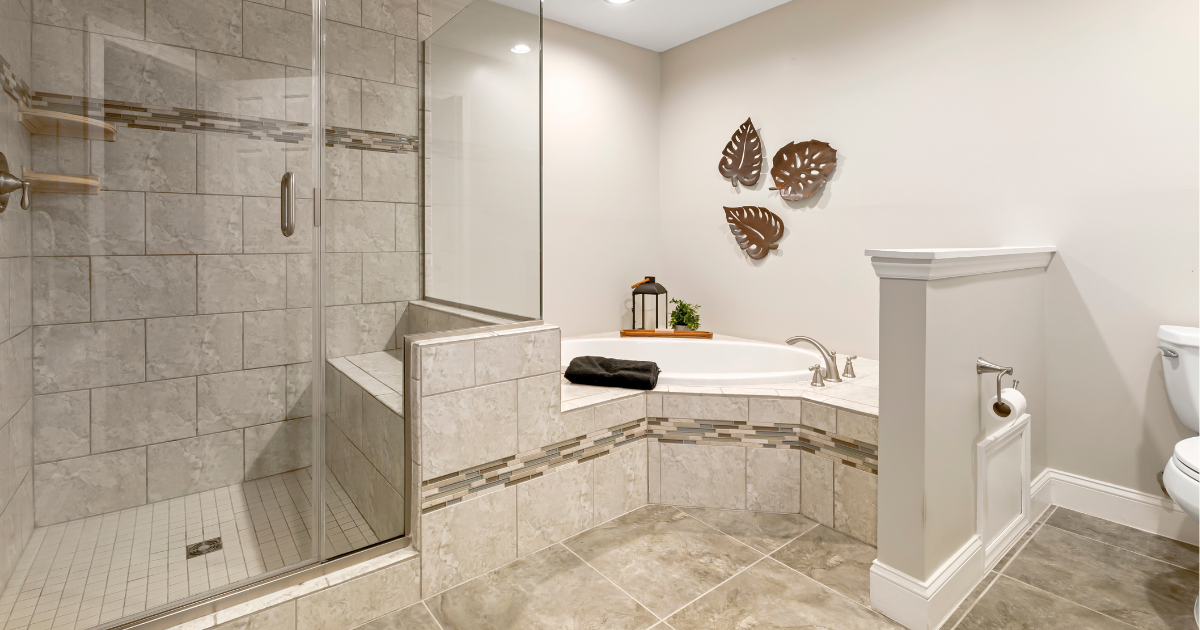 Bathroom after a professional cleaning service